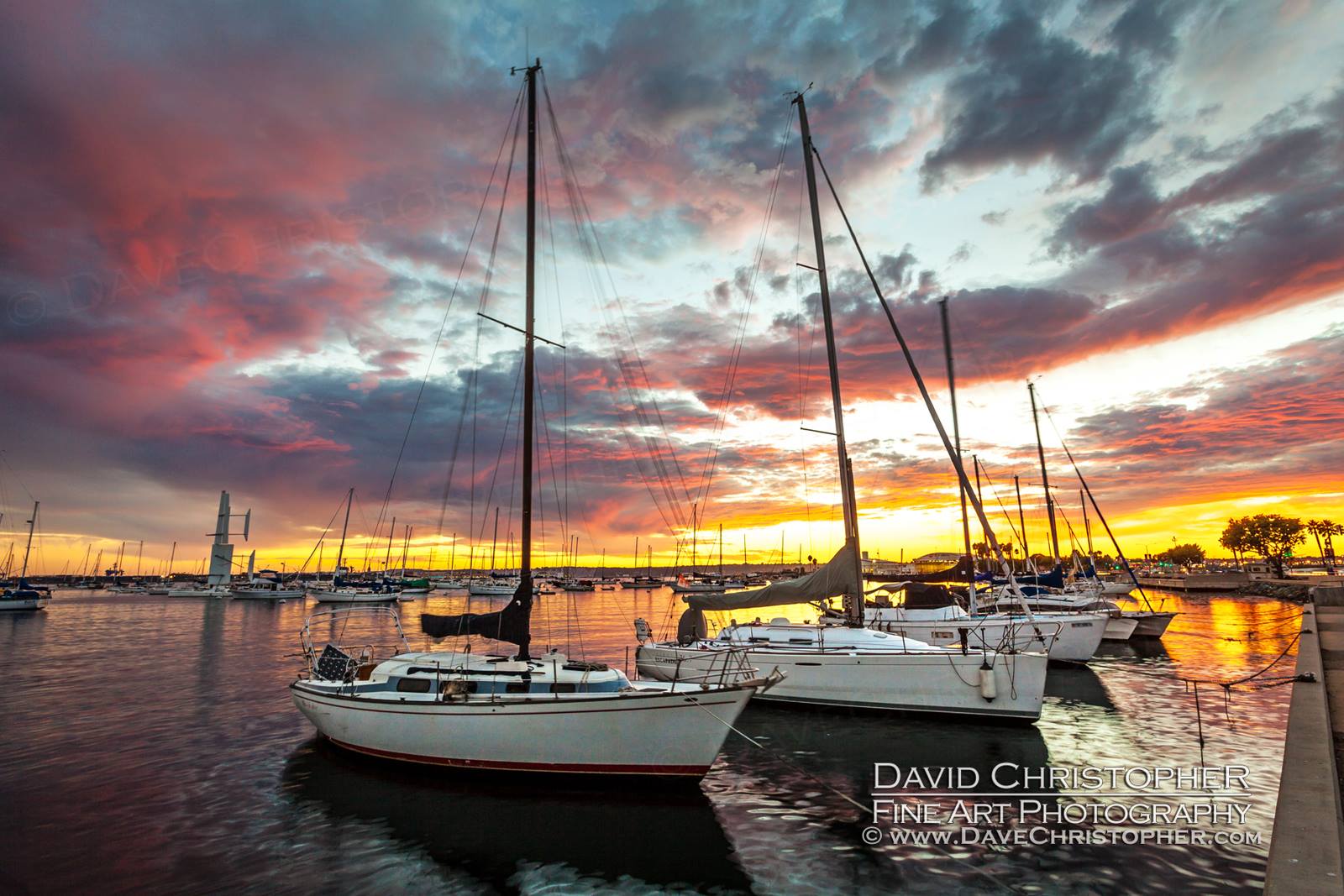 San Diego Landscape Photography David Christopher Embarcadero Sunset